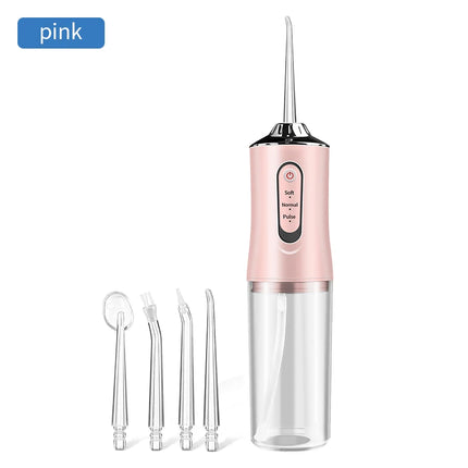 Portable Smart Electric Oral Irrigator Water Flosser 4 Jets 3 Modes Rechargeable Dental Water Jet Irrigator Dental Teeth Cleaner