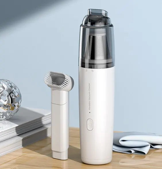 Mini Car Vacuum Cleaner with Powerful Suction - Rechargeable Handheld Vacuum for Car and Home