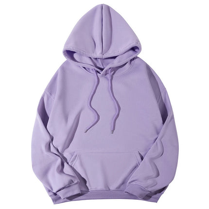 2026 New spring women Fleece Hoodie Solid Color Hooded Korean Fashion Women's Hooded Sports Sweater Casual Loose Pullover Hoodie
