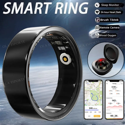 Men Women Smart Ring Menstrual Period Heart Rate Sleep Health Monitoring IP68 Waterproof Sports Fitness Tracking Smartring 2026