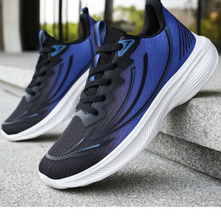 Men's Running Shoes Breathable Mesh Comfortable Sports Sneakers Soft Bottom Non-Slip Lightweight Footwear for Running