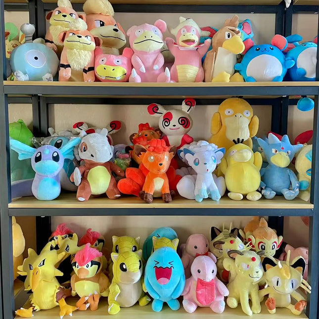 20cm Lovely Pokemon Diglett Growlithe Plush Doll Cartoon Mr. Mime Magnemite Plush Toy Farfetch'd Aerodactyl Plushie Kids Gifts