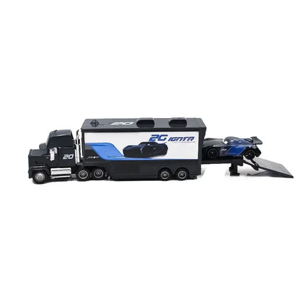 Pixar Cars Lightning McQueen Mack Uncle Truck Black Storm Jackson Cruz Set Metal Diecast Model Toy Kids Christmas Gift