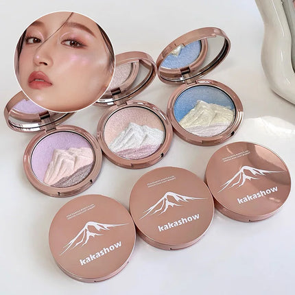 Diamond flash high-gloss powder, three-dimensional luster, natural water glow, one count brightens the entire face