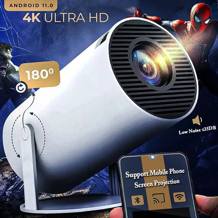 New Projector 4K Wifi6 290ANSI Cinema Outdoor Portable Projetors ﻿BT5.4 1080P 1280*720P Home Cinema Outdoor Projetor