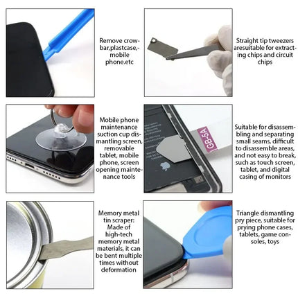 40 in 1 Mobile Phone Repair Tools Disassemble Repair Set for iPhone Screwdriver Combination Skid Multi Function Disassembly Kit