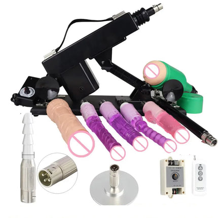 FREDORCH Sex machines for woman Automatic Masturbation Pumping Gun 3XLR sex machines for adults With  Dildo sex toys sex machine