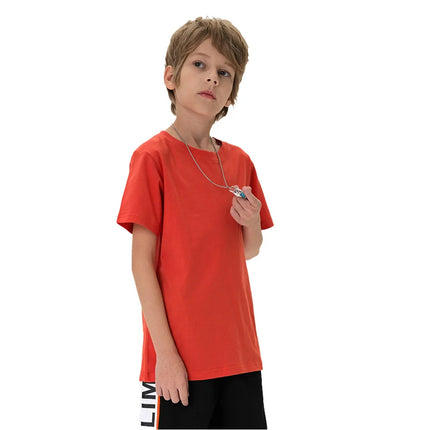 2-16 Years Boys T-shirts Cotton Short Sleeve Girls Clothes Summer Solid T-shirt Teenage Children Tees Kids Korean Top Baby Cloth