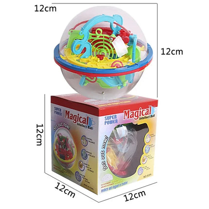 Maze Ball Mini 3D Magic Puzzle Intelligence & Idea Perplexus Maze Game Labyrinth IQ Gifts Display Stand for Kids and Adults