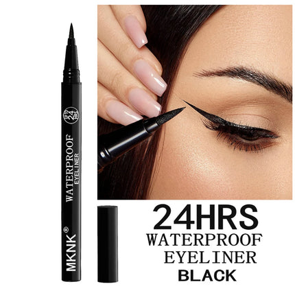 3Pcs Waterproof & Sweat-Proof Black Eyeliner Pencil - Long-LastingSmudge-Proof for Bold Eye Makeup, Easy Glide Formula for Perfe