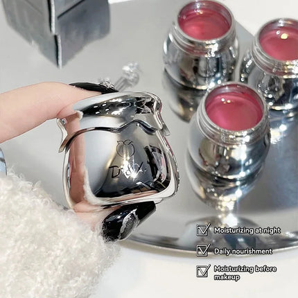 DI&XI small silver jar lip balm moisturizing lip care Dudu jelly lip oil moisturizing before makeup