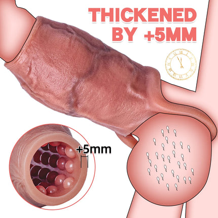 Man Dick Enlargement Semen Lock Ring For Men Delayed Ejaculation Soft Silicone Penis Sleeve Hollow Cock Ring Adult 18+ Sex Toy
