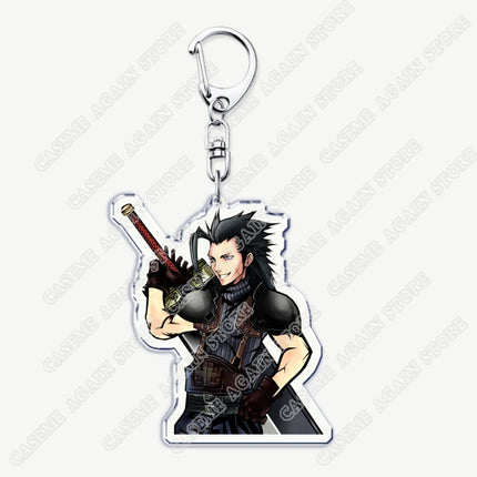 Popular Game Keychains for Accessories Key Chain Jewelry Keyrings Cloud Strife Ffvii Tifa Sephiroth Vincent Valentine Fans Gifts