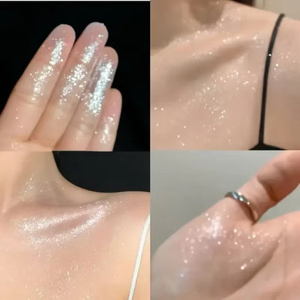 Long-Lasting Glitter Eyeshadow -Radiant High Shine,Face and Eye Highlighter,Sparkling Powder Eye Makeup for Eyelids & Cheekbones