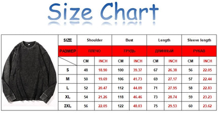 Y2K Fashion Men's Streetwear Black T-Shirt Autumn New Washed Cotton Vintage Solid O-Neck Long Sleeve T-Shirt For Men Techwear