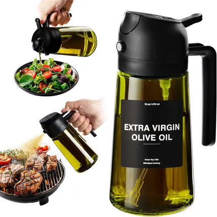 Glass Oil Sprayer 470ml / Vaporisateur Huile Verre