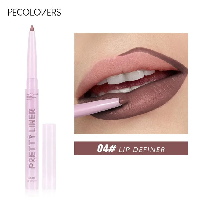 Waterproof, Smudge-Proof, Long-Lasting Purple Lip Liner Pencil, Will Not Fade, Lip Cosmetics Lip Pencil
