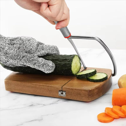 Multi Functional Wooden Cheese Butter Slicer For Block Cheese Sausages Vegetables And Fruits Easy To Clean And Practical Slicer