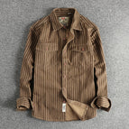 Khaki striped / 3XL
