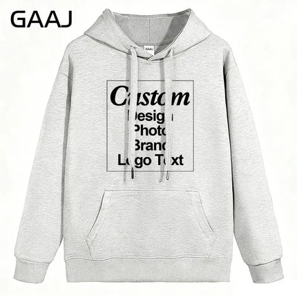 High Quality Custom Hoodie Cotton Sweatshirt Print Embroidery Brand Logo Text Photo Design Men Women Famliy Team Clothing 300g