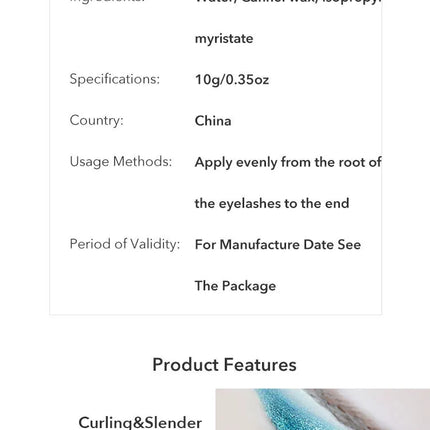 Cute Black Mascara Max Volume Curling Mascara Waterproof Thick Lengthening Lash Extention Eyelashes Makeup 4D Fiber Lash Mascara