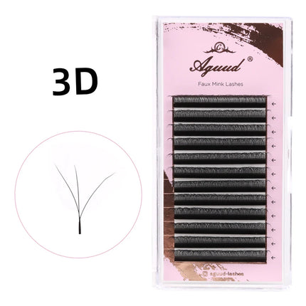 2D Y Single Tip Eyelash Extension 3D 4D W Natural Soft Wispy Eyelashes Individual False Lashes Mesh Net Cross Lash Makeup Cilio