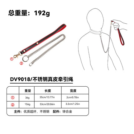 YOCY BDSM restraint set adult leather restraint sets,handcuffs,ankle cuffs, collars, neck covers, sex toys, role-playing props