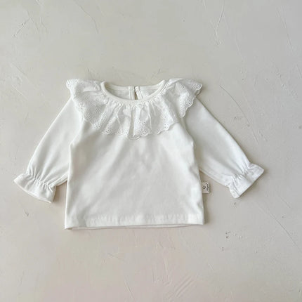 Spring New Infant Baby Girl Free Matching Clothes Set for Newborns Cute Girls Bottoming Shirt + Floral Cordury Bodysuit Suit
