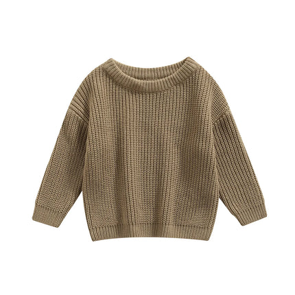 0-9M Autumn New Baby Boys Girls Clothes Baby Sweater Toddler Knit Sweater Newborn Knitwear Long Sleeve Cotton Baby Pullover Tops