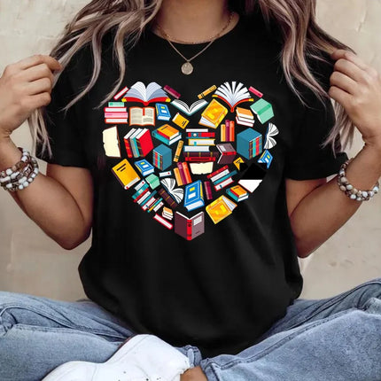 Reading Quote T-shirt Floral Book Graphic T Shirt Men Women Humor Fashion T Shirts Casual Streetwear T-shirts