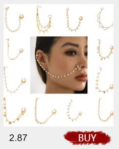 PuRui Korean Romance Imitation Pearl Chain Necklace Back Chain For Women Fashion Long Tassel Pendant Body Chain Wedding Jewelry