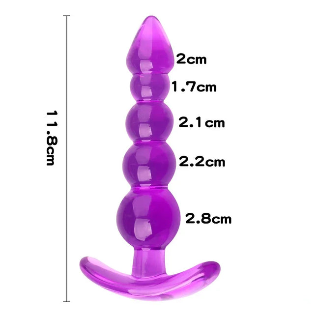 Soft Silicone Anal Plugs Anal Beads Dildo Butt Plug Prostate Massager Unisex Sexy Stopper Adult Sex Toy for Men Women Adult Games