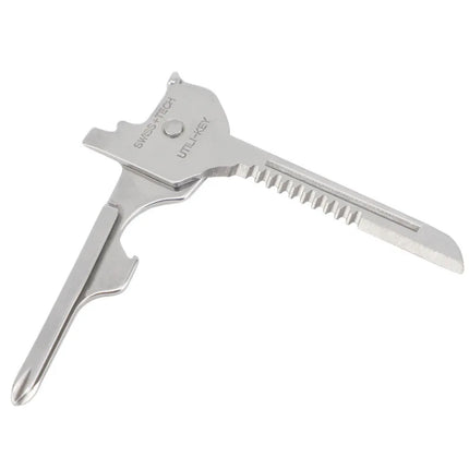 Multi Function Folding Tool Keychain Opener Screwdriver EDC 6 in 1 Utility Outdoor Survival Rescue Pocket Plier KeyRing