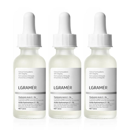 2% Hyaluronic Acid + B5 Serum with Ceramide Multivitamin Moisturizing Essence 30ml Soft Smooth Skin Facial Care Liquid