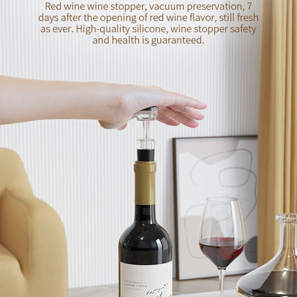 Wine Opener Professional Waiters Corkscrew Wine Bottle Opener with Foil Cutter, Wine Pourer, Wine Stopper & Base For Wine Lover