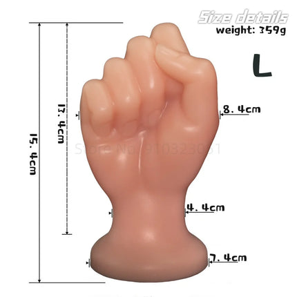 Anal Plug for Fist Sex Toys Realistic Hand Dildo with Strong Suction Cup Vaginal Anal G Spot Stimulation Female Masturbation Toy