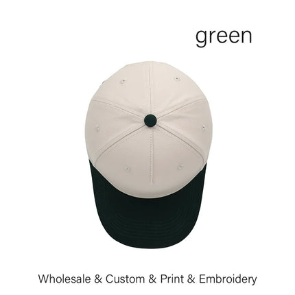 SLECKTON Custom Logo Baseball Caps for Men and Women Logo Embroidery Print Fashion Splicing Cotton Hat Adult Sun Hat Wholesale