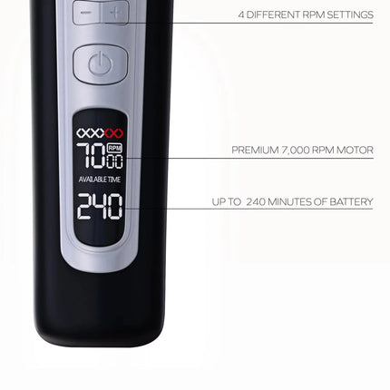 Electric Hair Clipper Unique Shaped Moving Blade Hair Trimmer LCD Display USB Rechargeable For Salon Men Hair Cutting Barber