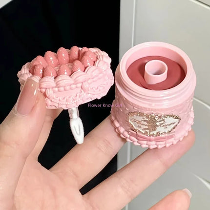 Flower Knows Strawberry Cupid Cake Lip Mud Mist Matte Velvet Lip Cream Lip Makeup 5ml