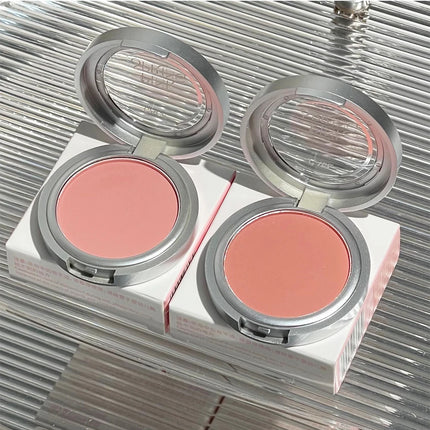 Single Matte Blusher Palette Blush Cream Contour Makeup Face Blusher Natural Cheek Tint Brighten Waterproof Peach Blush Cosmetic