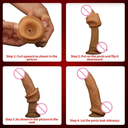 Premium Realistic TPE Penis Enlargemen Extender Condoms for Enhanced Satisfaction Special Design Reusable Sleeve Sex Toy for Men