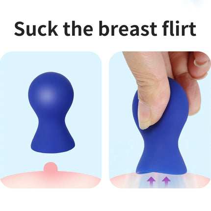 2PCS Silicone Nipple Sucker Pump Breast Massager Sex Toys For Women Nipple Clamps Clitoris Stimulator Sexy Games For Couples