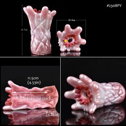 FAAK Color Mixed Ultral Soft Male Masturbator Silicone Fantasy Pussy Anal Stroker Erotic Fetish Stimulation Sex Toy for Men