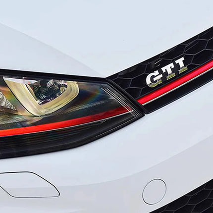 3D Metal GTI Grill Emblem Car Front Hood Stickers For VW Volkswagen Sagitar Magotan Polo Santana Lavida Gran Lavida Lamando Golf