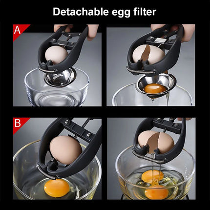 Egg Cracker Egg Separator Easy Eggshell Cutter Egg Shell Opener Kitchen Gadgets