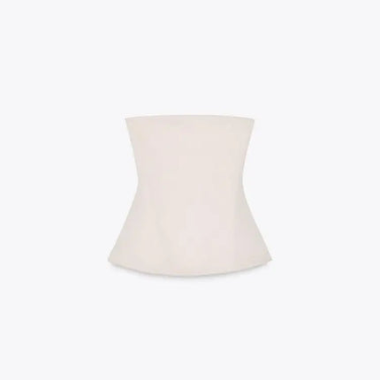 Spring New Women's Design Slim Fit Double Cloth Wrap Chest Sleeveless Top Simple Sleeveless Commute Regular Length Pure Color