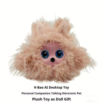Kbaby AI Companion Robot Plush Voice Interactive Electronic Pet Stuffed Doll Desktop Toy For Kids Parent Child Companion