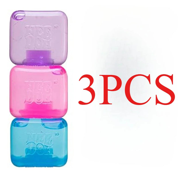 Schylling Needoh Nice Cube Sensory Nice-Sicle Stress Relief Squishy Cube Anti-Anxiety Squeeze Object For Focus ADHD Population**