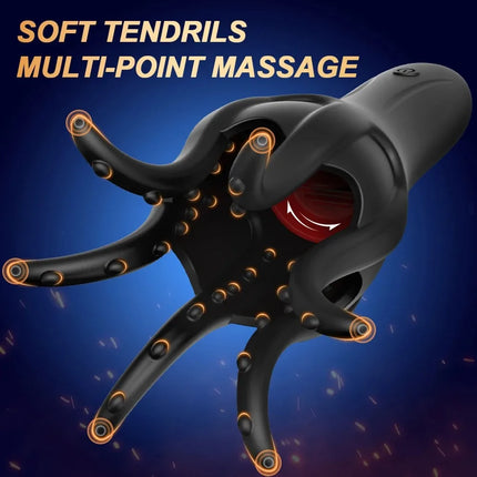 Powerful Glans Trainer Male Penis Massager Delay Ejaculation Tongue Licking G Spot Stimulator Masturbator Adult Sex Toys for Men