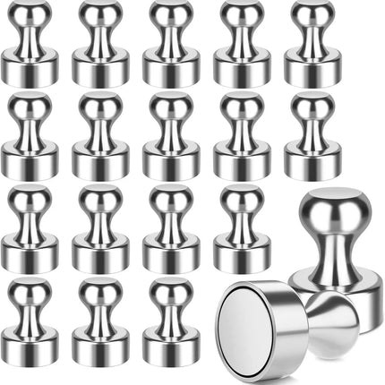 Sliver 1-20 PCS Neodymium Magnet Thumbtack Suction Cup Super Strong Magnet Magnets for Fridge Hardware Home Improvement